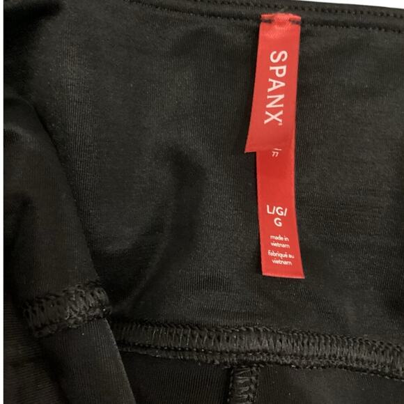 Spanx SPANXshape Faux Leather Leggings In Black Size Large - Picture 12 of 14